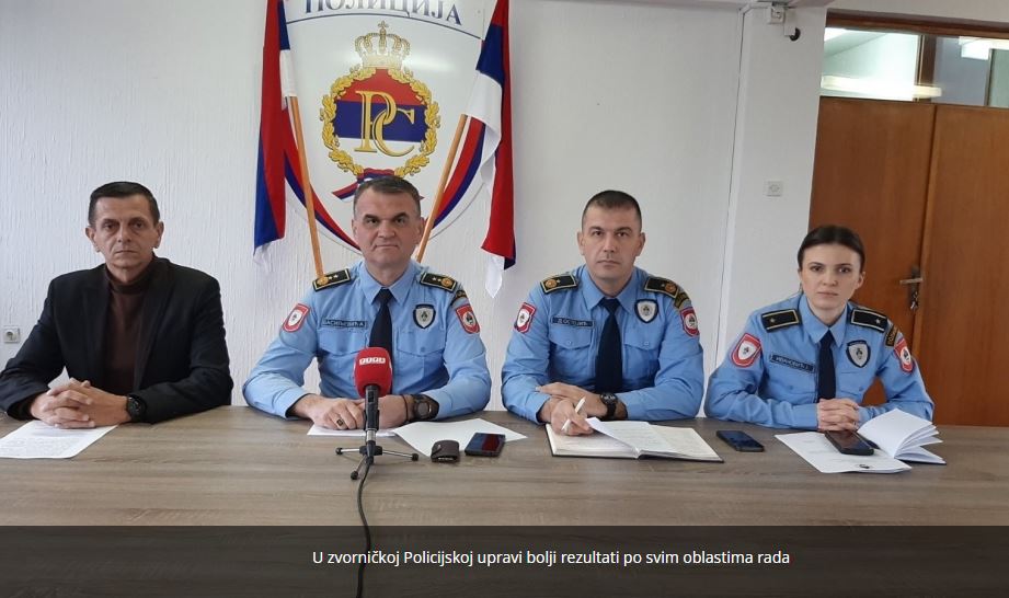 Policijska uprava Zvornik: Stanje bezbjednosti tokom protekle godine zadovoljavajuće