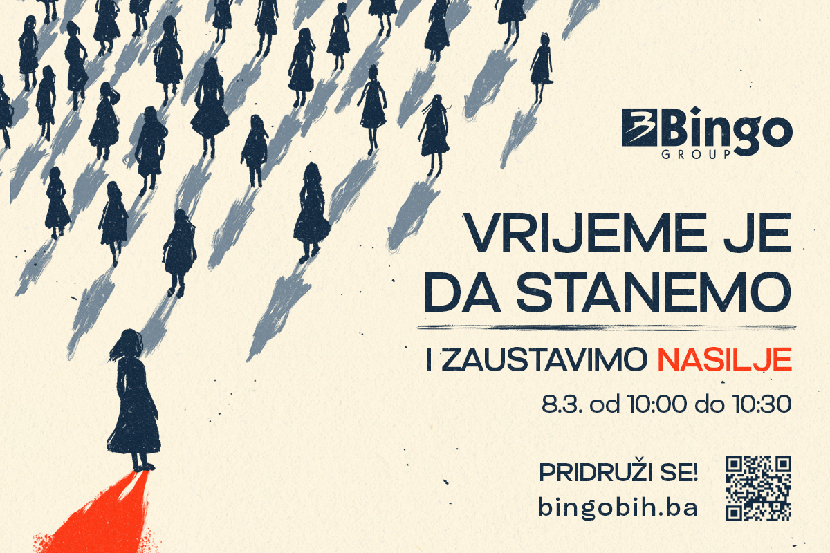 Iz Binga najavljuju: 8.3. naših 230 trgovina će, od 10:00 do 10:30,  stati sa radom 