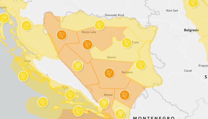Novo upozorenje Civilne zaštite Zvornik, upaljen meteolarm zbog opasnosti od udara vjetra