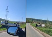 Jedno lice povrijeđeno prilikom prevrtanja automobila u zvorničkom naselju Pađine (FOTO)