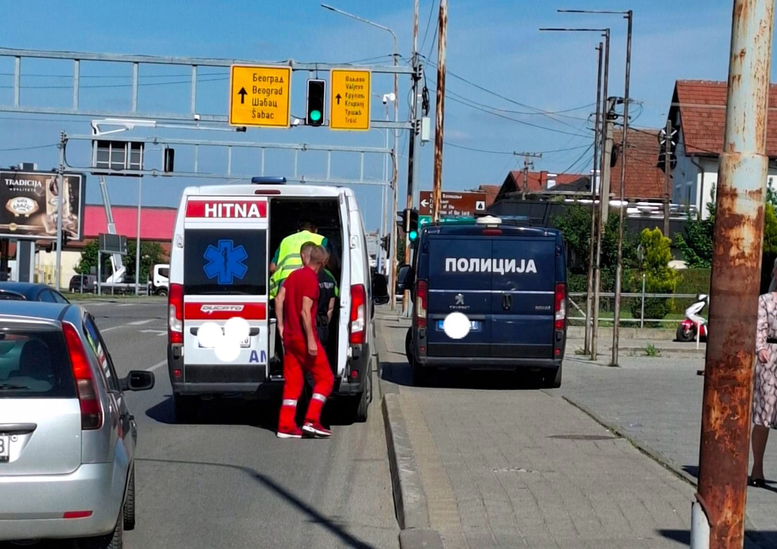 Dvije žene došle u fizički sukob kod Loznice nakon kontaka automobila i bicikla kojim su upravljale sukobljene osobe