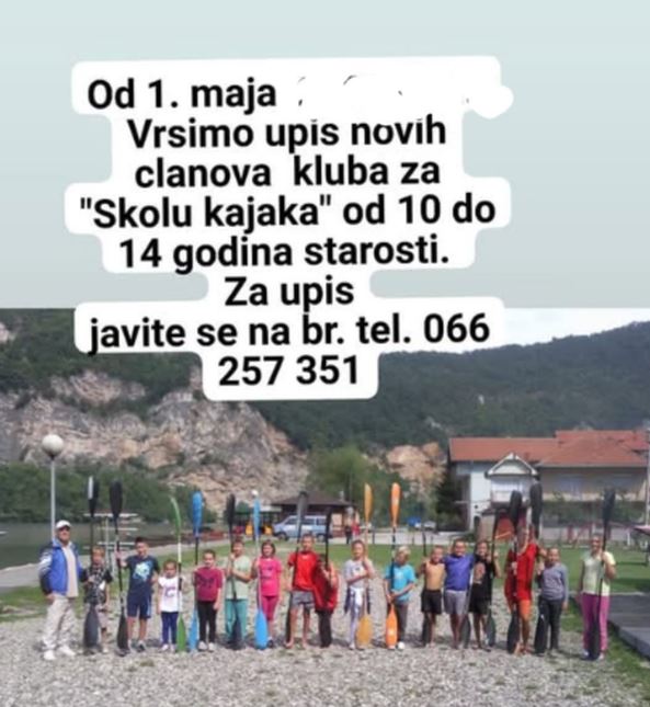 Škola kajaka Kajak kanu kluba “Drina” Zvornik od 1.maja – Prijavi se i postani dio tradicije duge više od 60 godina!