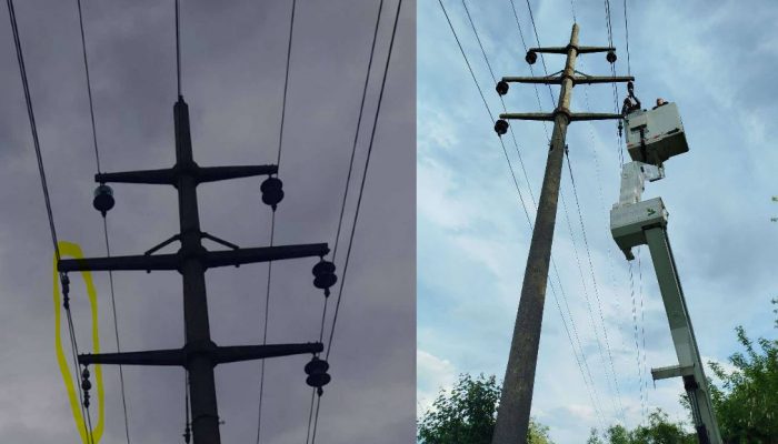 Grom udario u dalekovod Kozluk, električari Elektro-Bijeljina iz Zvornika otklonili kvar u rekordnom roku (FOTO)