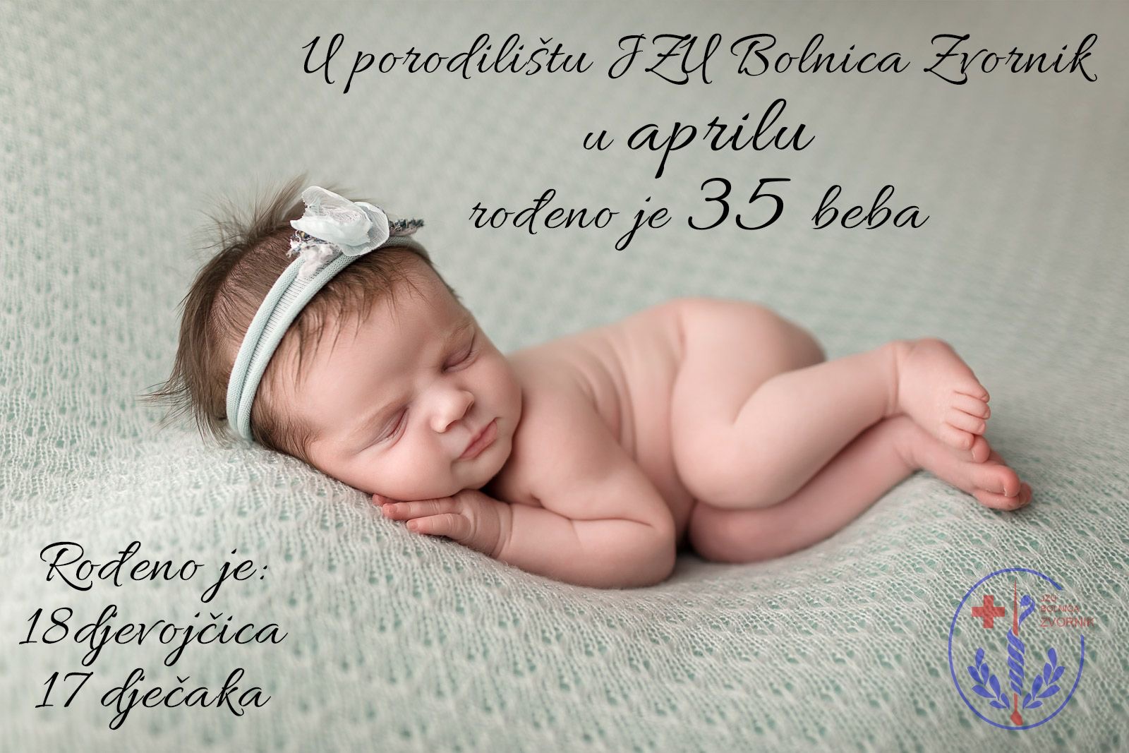 JZU ''Bolnica'' Zvornik: U prošlom mjesecu rođeno 35 beba