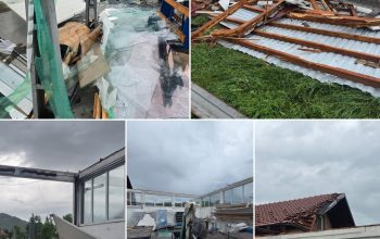 Olujni vjetar uništio proizvodni pogon u kalesijskom naselju Kikači (FOTO)