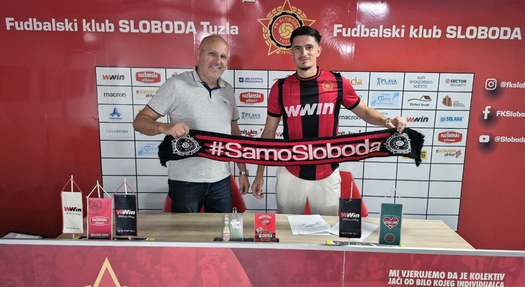 Hamza Redžić potpisao ugovor sa FK Sloboda Tuzla (FOTO)