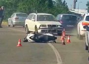 Na magistralnom putu Zvornik-Bijeljina sudar motocikla i automobila (FOTO)