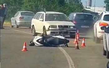 Na magistralnom putu Zvornik-Bijeljina sudar motocikla i automobila (FOTO)