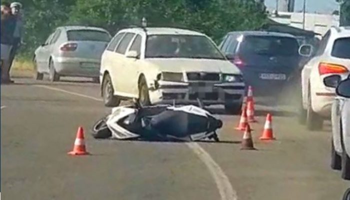 Na magistralnom putu Zvornik-Bijeljina sudar motocikla i automobila (FOTO)