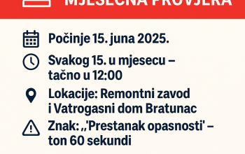 Da li ste spremni za oglašavanje sirena u Bratuncu? Ovo morate znati!