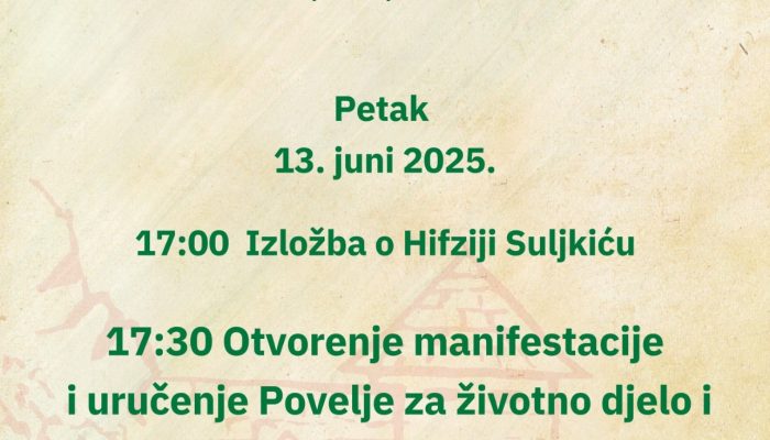 U Zvorniku ovog petka centralna svečanost manifestacije Dani Hasana Kaimije