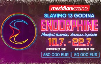 ENDORPHINA 13 TURNIRA: Uđi u trku za 50.000 evra svaki dan
