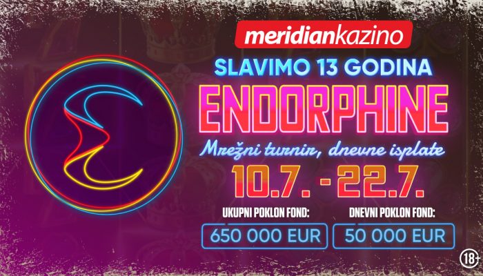 ENDORPHINA 13 TURNIRA: Uđi u trku za 50.000 evra svaki dan