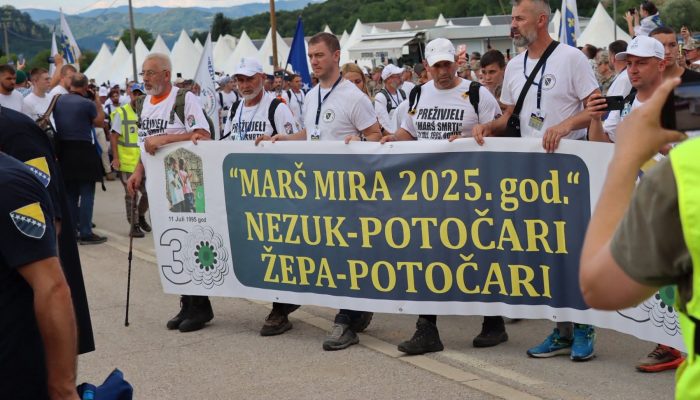 Učesnici Marša mira stigli do Potočara