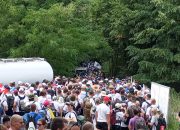 Kolona Marša mira prošla prvu kontrolnu tačku na Parlogu, bez problema se nastavlja kretanje prema Crnom Vrhu i Snagovu