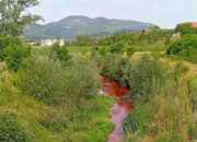 Ovog jutra crvena rijeka Sapna, ekološki inspektor na terenu (FOTO)