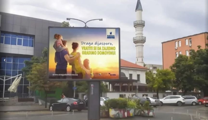 Bilbordi širom BiH: Draga dijasporo, vratite se da zajedno gradimo domovinu