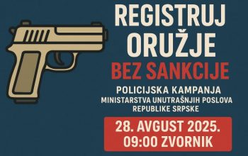 Policijska uprava Zvornik ovog četvrtka realizuje kampanju „Registruj oružje bez sankcije“
