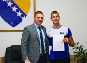 Načelnik Kalesije ugostio Bakira Musića – mladi sprinter peti u Europi!