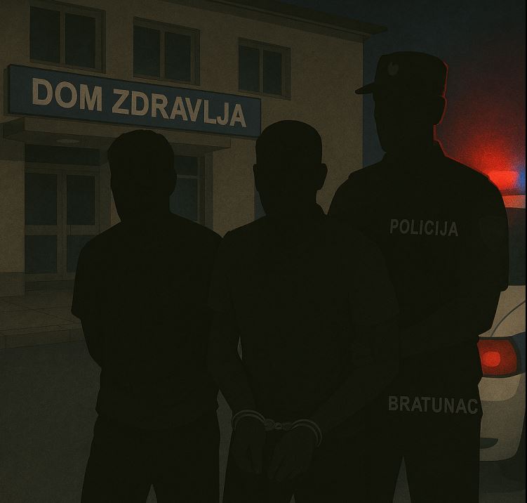 Dva lica uhapšena nakon što su završili u Domu zdravlja Bratunac zbog ranije tuče u centru grada