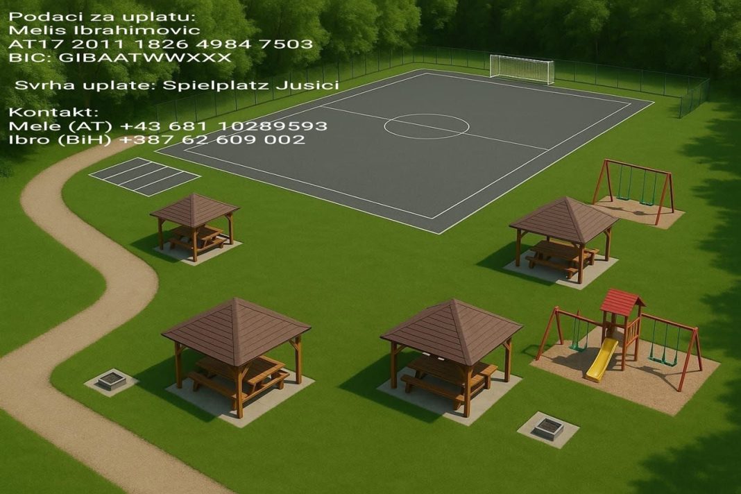 Mještani Jusića pokrenuli veliku akciju izgradnje izletišta i uređenja sportskog igrališta