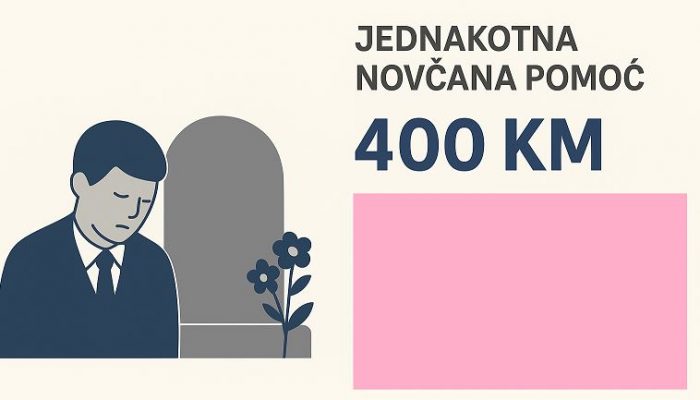 Novčana pomoć sa federalnog nivoa u slučaju smrti demobilisanog borca ARBiH i HVO-a iznosi 1.261 KM