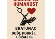 Mladi berberi iz Bratunca Merdžo i Mujo šišaju za Rastka: Humanitarna akcija u centru grada