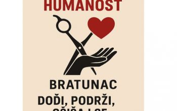 Mladi berberi iz Bratunca Merdžo i Mujo šišaju za Rastka: Humanitarna akcija u centru grada