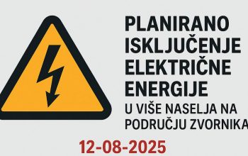 Ovog utorka bez struje hiljade korisnika na teritoriji Zvornika