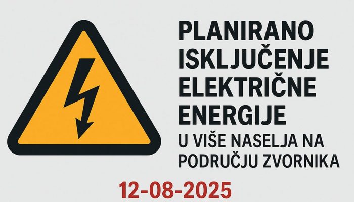 Ovog utorka bez struje hiljade korisnika na teritoriji Zvornika