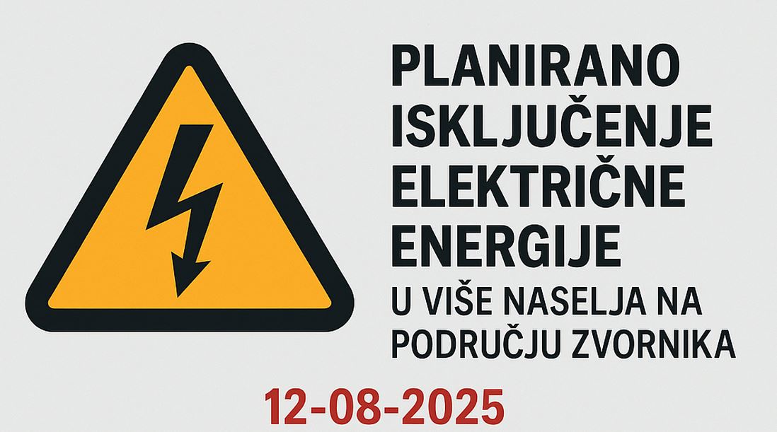 Ovog utorka bez struje hiljade korisnika na teritoriji Zvornika