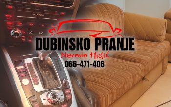 Dubinsko pranje namještaja i automobila u Glumini, rezervišite termin na vrijeme