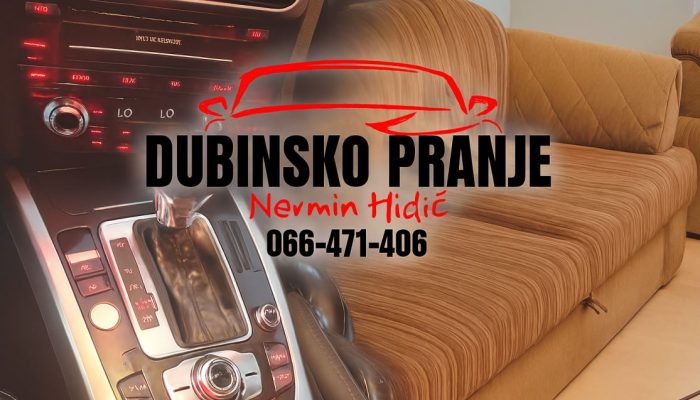 Dubinsko pranje namještaja i automobila u Glumini, rezervišite termin na vrijeme