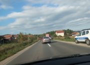 Sudar Fiata i motocikla na magistralnom putu Zvornik – Bijeljina u Skočiću