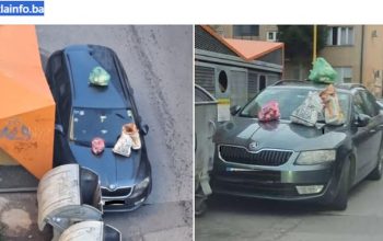 Nepropisno parkiranje i problem odvoza smeća: Tuzlaci našli originalno rješenje, u Zvorniku sličan problem još uvijek bez trajnog rješenja (FOTO)