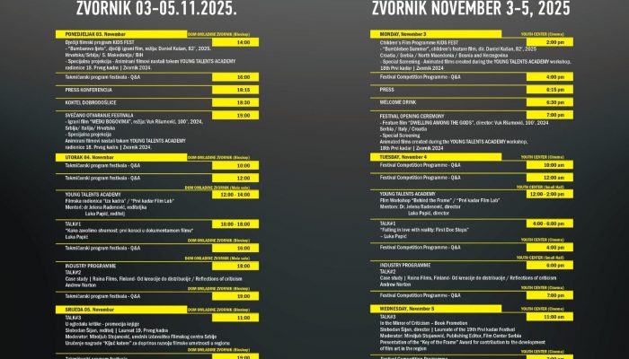 Zvornik postaje filmski centar: Počinje 19. Međunarodni festival „Prvi kadar“ uz bogat program i dolazak Slobodana Šijana
