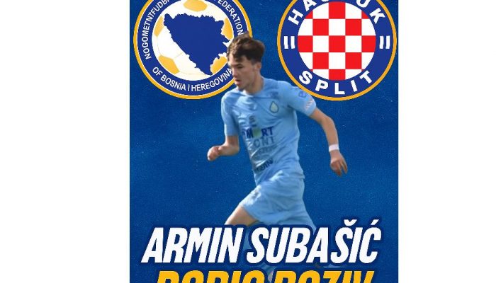 Fudbaler zvorničkih korijena Armin Subašić dobio poziv za kadetsku reprezentaciju BiH