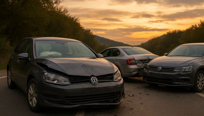 Saobraćajna nezgoda pored Drine: Vozač Golfa skrivio sudar tri automobila, završio u bolnici i ”zaradio” kaznu