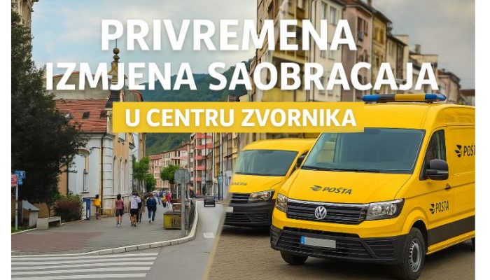 Privremena izmjena saobraćaja u centru Zvornika zbog defilea vozila Pošta