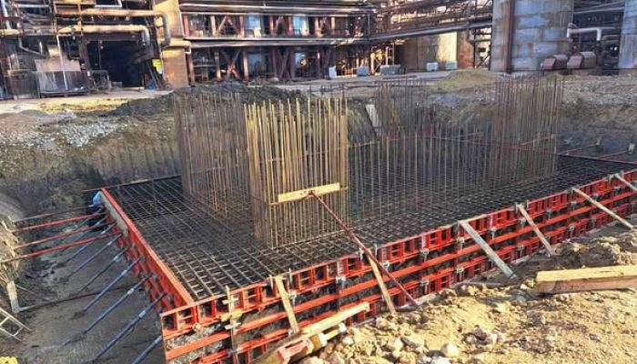GRADILIŠTE PEĆI ZA PROIZVODNJU KREČA: U temeljnu ploču montirano 13 tona armature