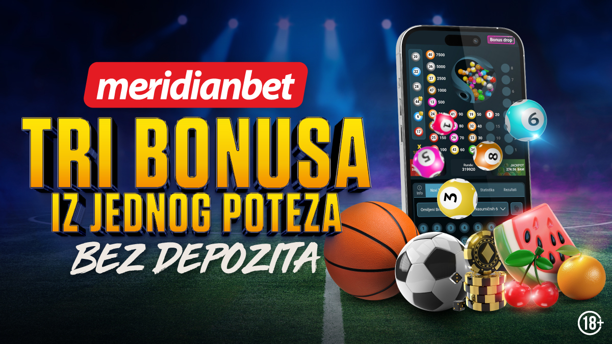 MERIDIAN DOBRODOŠLICA: Tri bonusa da osjetiš razliku!