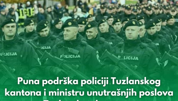 Podrška Policiji Tuzlanskog kantona i ministru unutrašnjih poslova TK u odlučnoj borbi protiv pedofilije i zaštiti građana