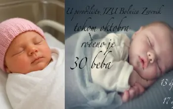 U oktobru rođeno 30 beba, a prvi dan novembra donio tri djevojčice