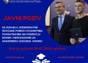 Javni poziv za dodjelu jednokratne novčane pomoći studentima povratnicima