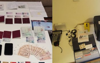 Operativna akcija Granične policije BiH, otkrivene krivotvorene isprave i materijali za njihovu izradu (FOTO)