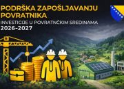 Javni poziv za zapošljavanje povratnika: Podrška investicijama u povratničkim sredinama za period 2026–2027