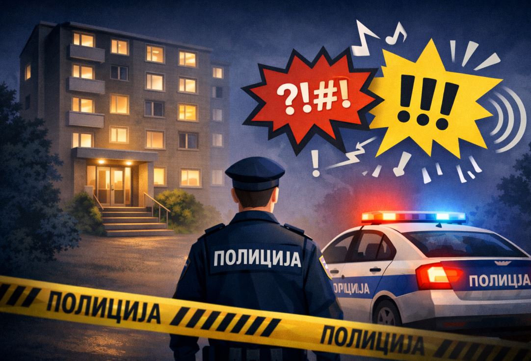 Galama i međusobno vrijeđanje ispred ulaza u zgradu, policija sankcionisala oba lica