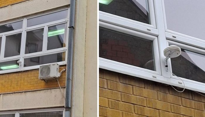 Zvornik unapređuje praćenje kvaliteta vazduha, senzor za mjerenje kvaliteta vazduha postavljen na objektu SŠC Zvornik