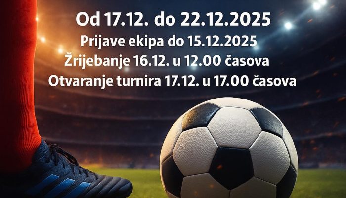 Izvučene grupe na Novogodišnjem futsal turniru ,,Gradeks kup 2025.“ – Poznati parovi i kompletna satnica turnira