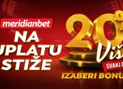 Meridian dodaje 20% na uplatu: Biraj sport ili kazino bonus